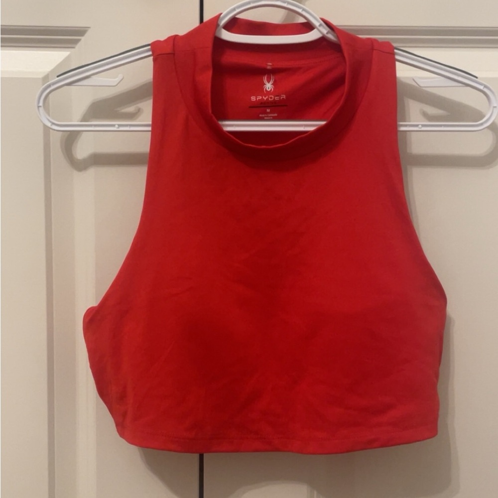 Spyder cropped tank
